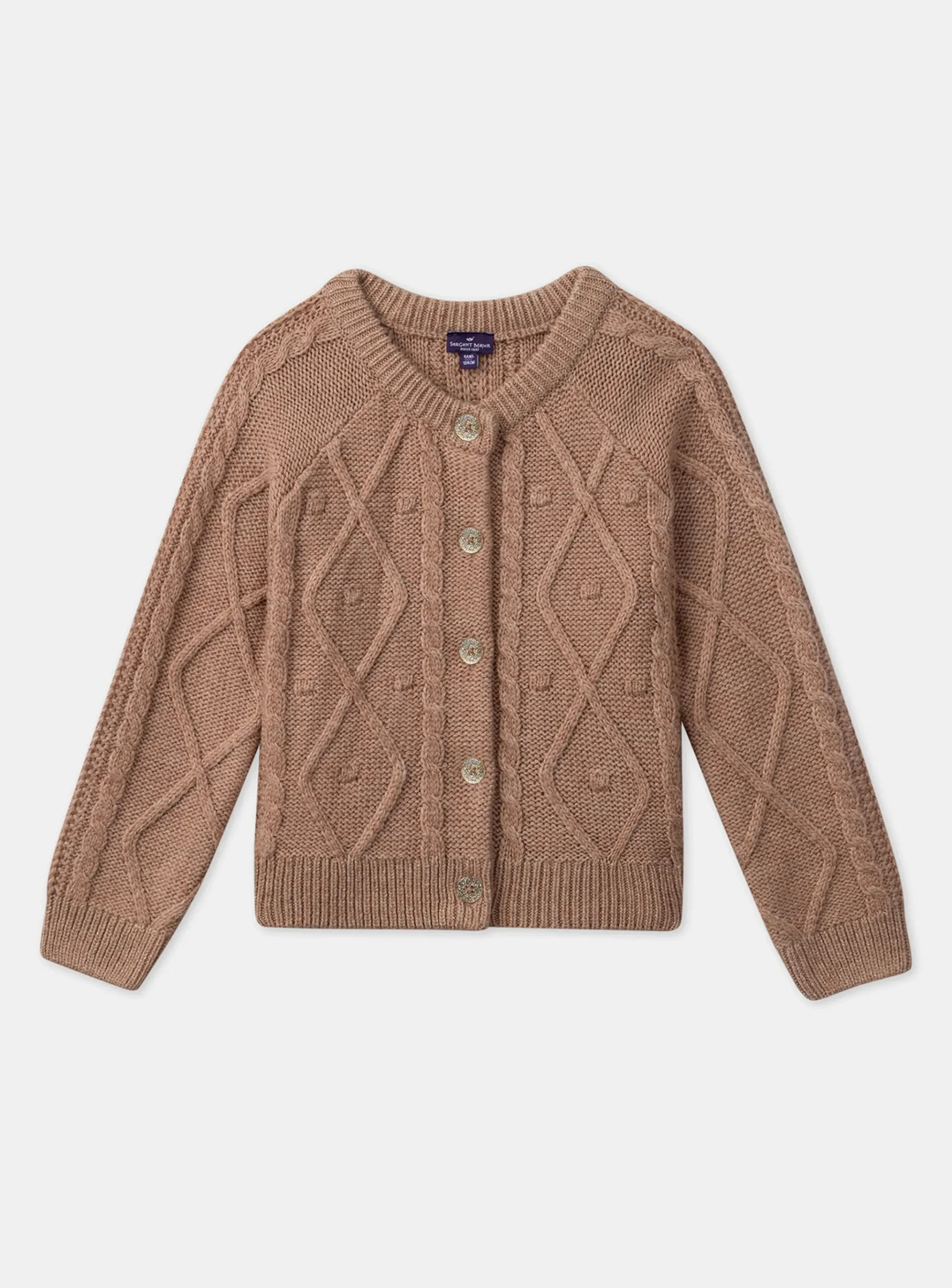 Sergent Major Pull, Gilet & Cardigan-Gilet maille torsadée