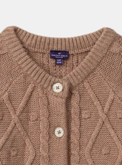 Sergent Major Pull, Gilet & Cardigan-Gilet maille torsadée