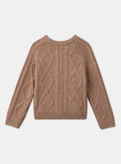 Sergent Major Pull, Gilet & Cardigan-Gilet maille torsadée