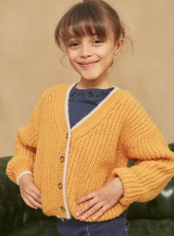 Sergent Major Pull, Gilet & Cardigan-Gilet ocre