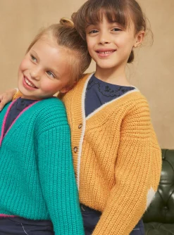 Sergent Major Pull, Gilet & Cardigan-Gilet ocre