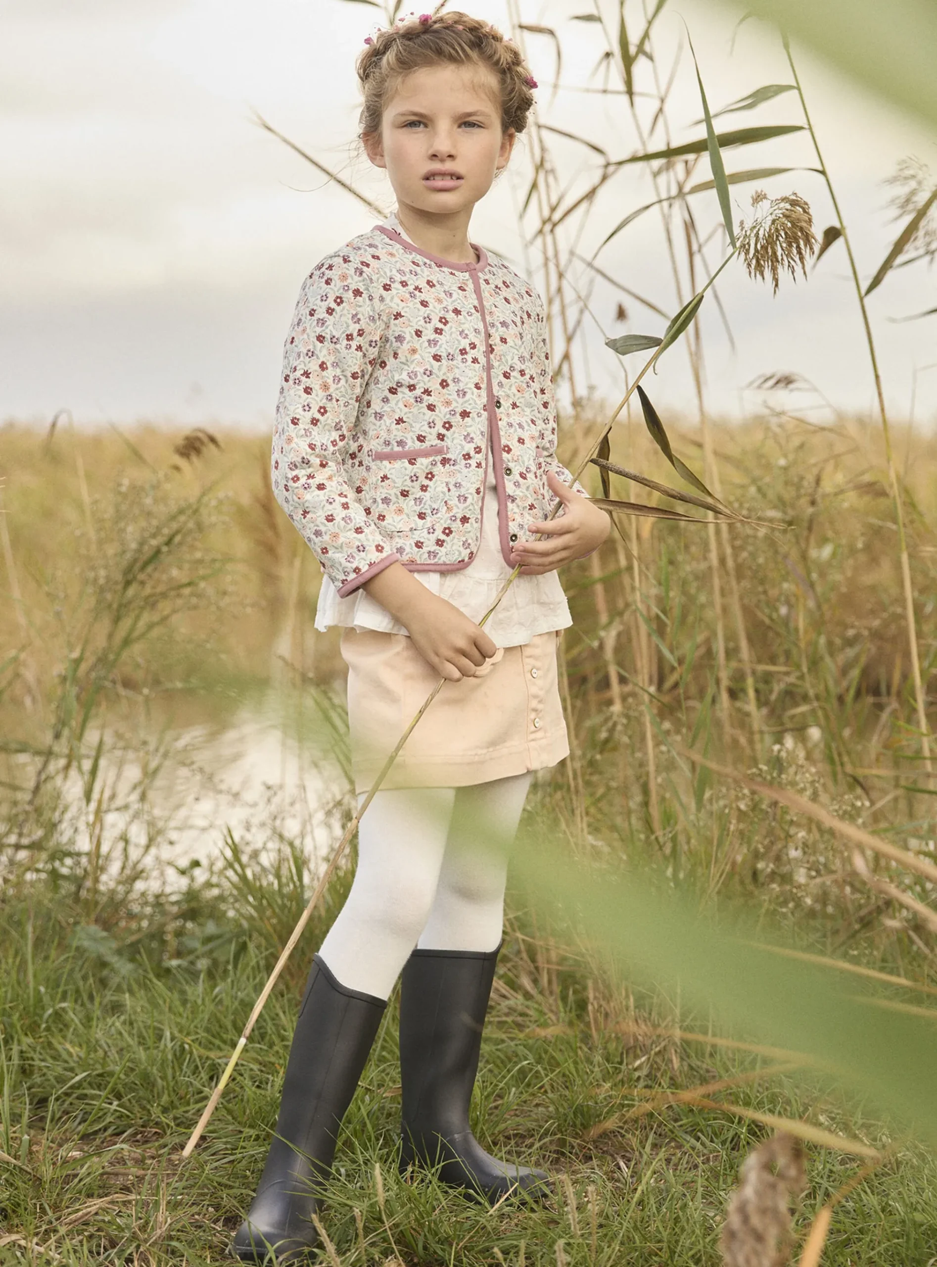 Sergent Major Pull, Gilet & Cardigan-Gilet reversible fleur