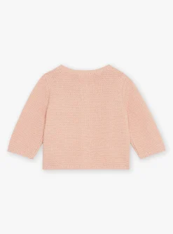 Sergent Major Veste & Cardigan-Gilet rose ancien en point mousse