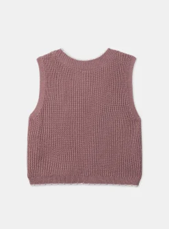 Sergent Major Pull, Gilet & Cardigan-Gilet sans manches à fleurs