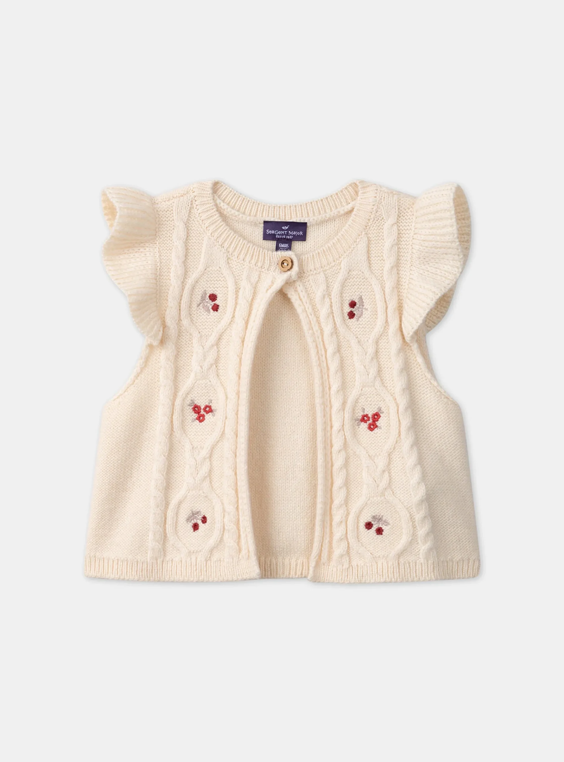 Sergent Major Pull, Gilet & Cardigan-Gilet sans manches brodé