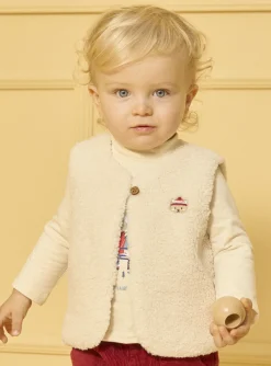 Sergent Major Pull, Gilet & Cardigan-Gilet sans manches en fourrure synthétique