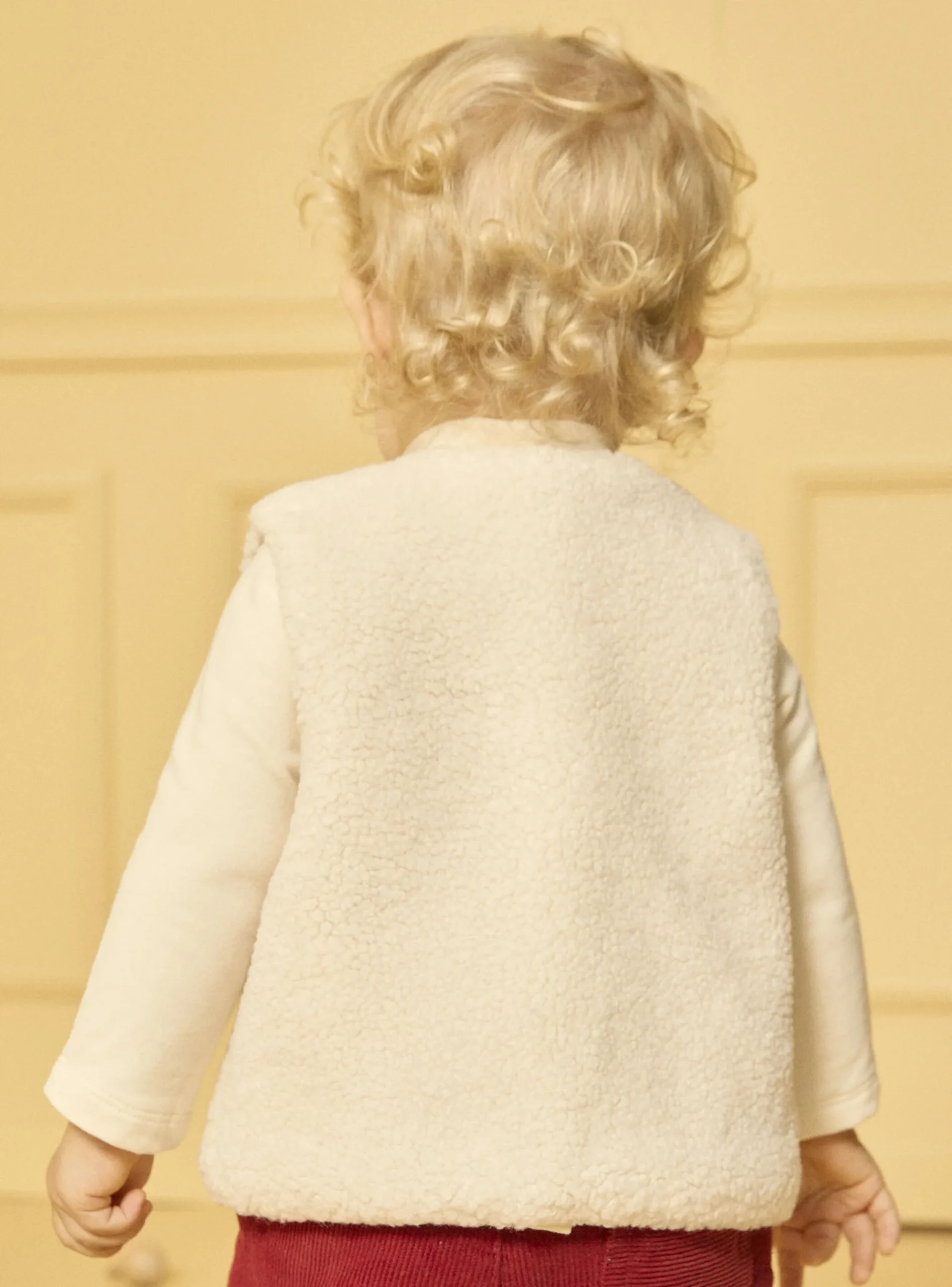 Sergent Major Pull, Gilet & Cardigan-Gilet sans manches en fourrure synthétique