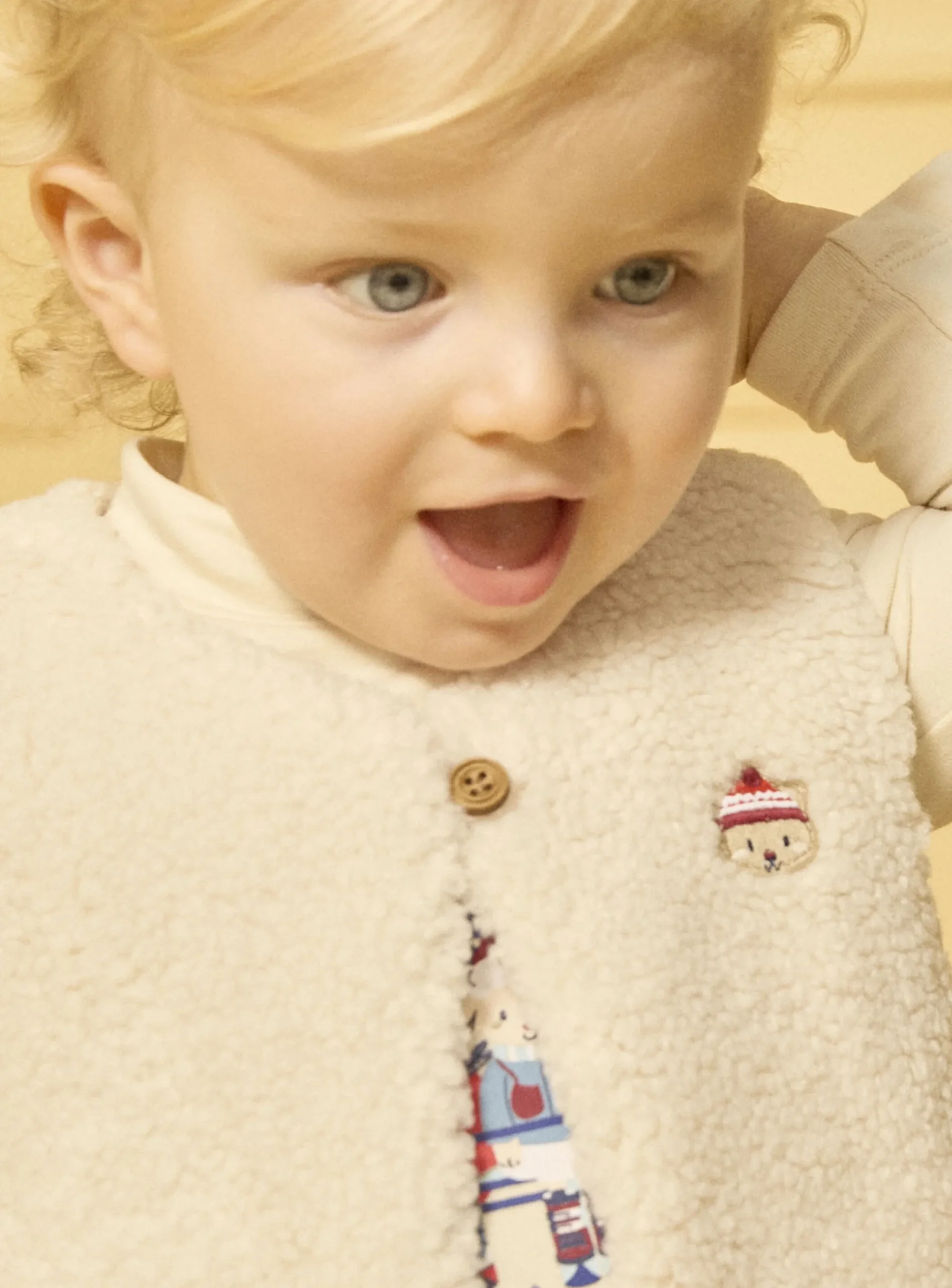 Sergent Major Pull, Gilet & Cardigan-Gilet sans manches en fourrure synthétique