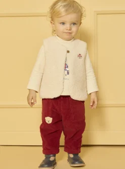 Sergent Major Pull, Gilet & Cardigan-Gilet sans manches en fourrure synthétique