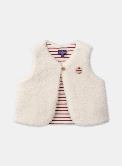 Sergent Major Pull, Gilet & Cardigan-Gilet sans manches en fourrure synthétique