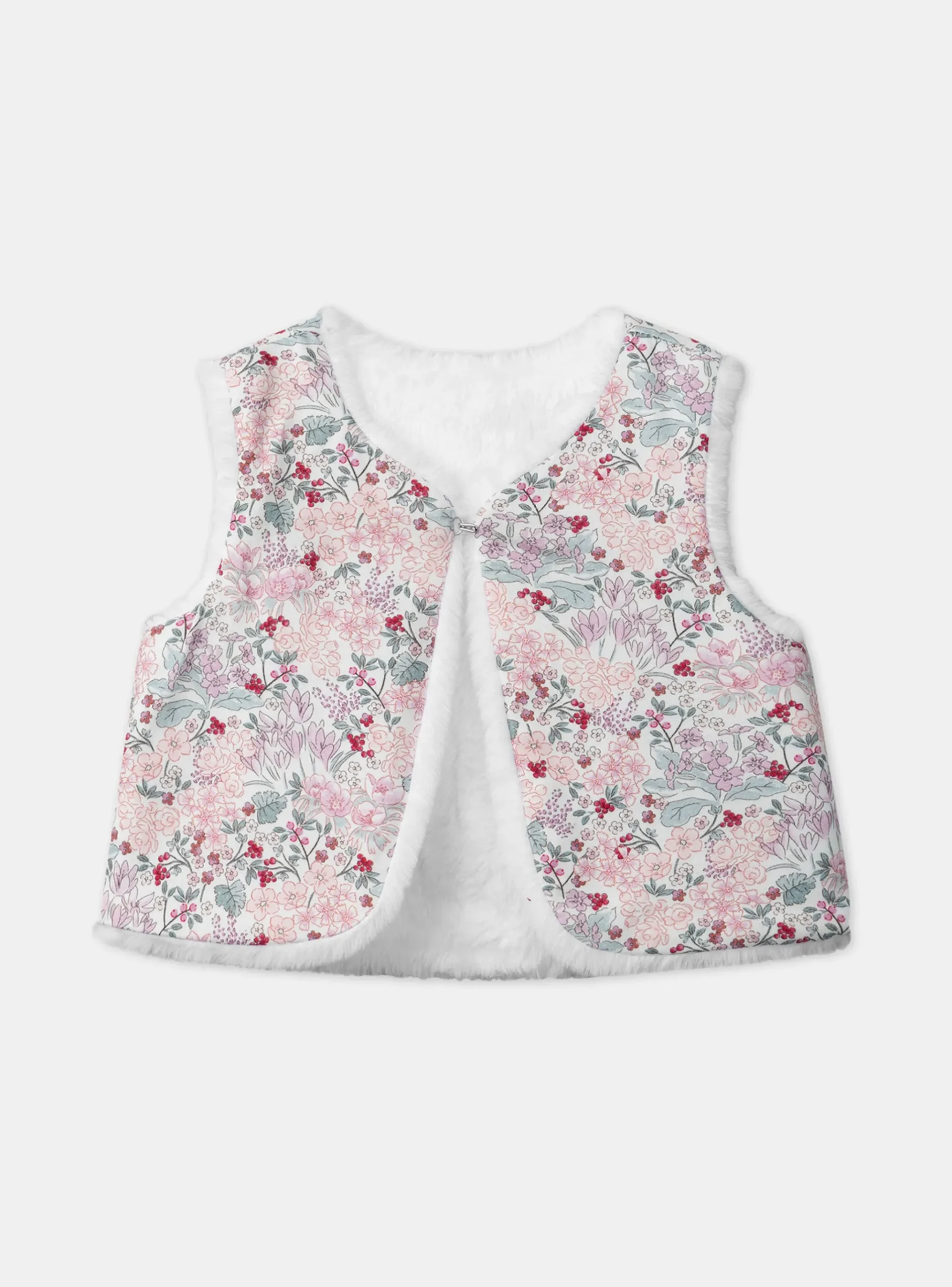 Sergent Major Pull, Gilet & Cardigan-GIlet sans manches en fourrure synthétique