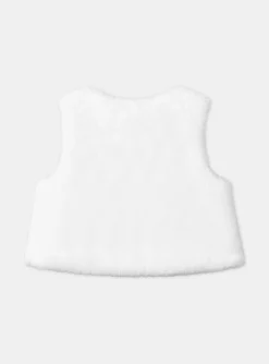 Sergent Major Pull, Gilet & Cardigan-GIlet sans manches en fourrure synthétique