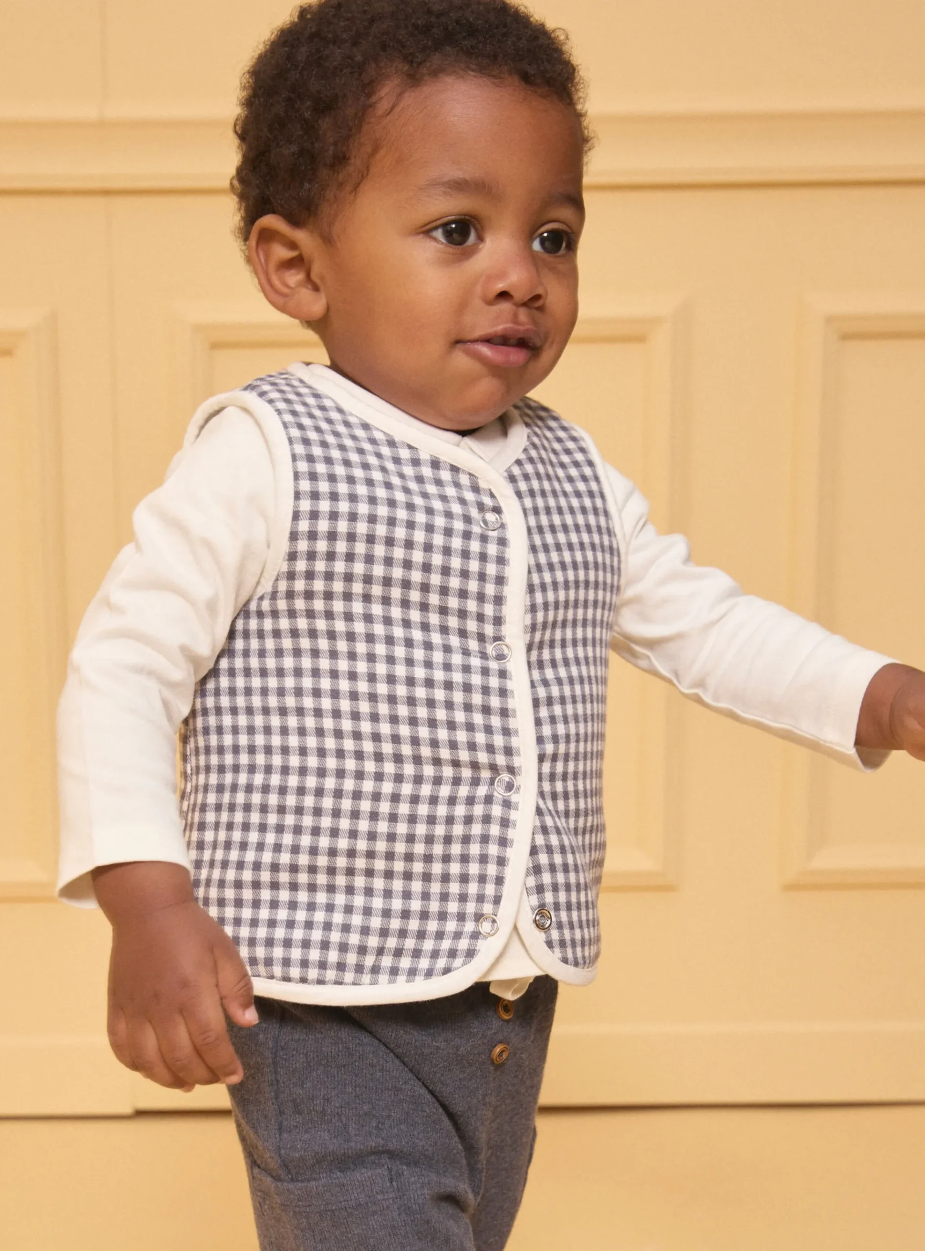 Sergent Major Pull, Gilet & Cardigan-Gilet sans manches réversible carreaux