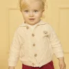 Sergent Major Pull, Gilet & Cardigan-Gilet torsad&eacute; doubl&eacute; fourrure