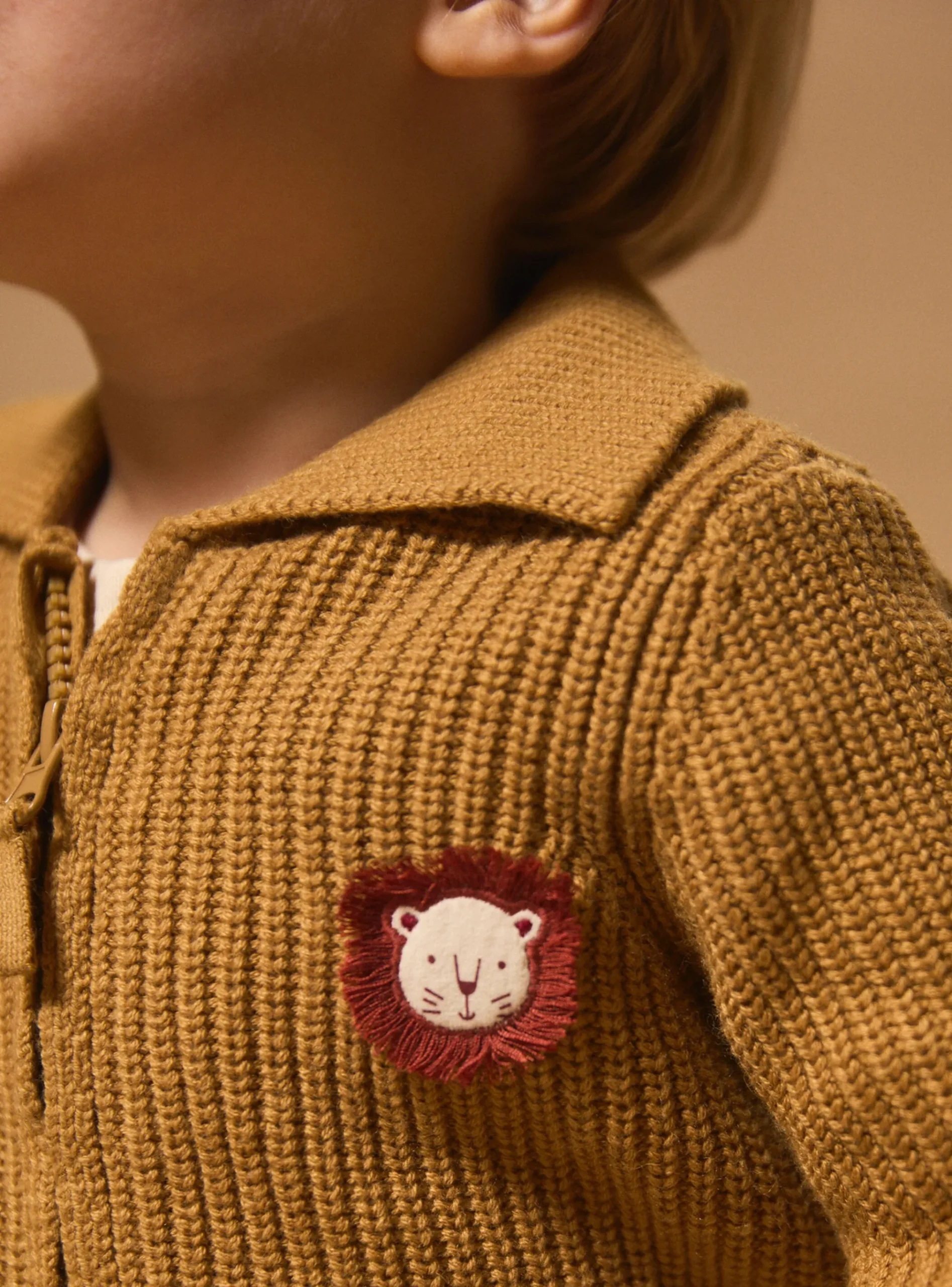 Sergent Major Pull, Gilet & Cardigan-Gilet zippé à col