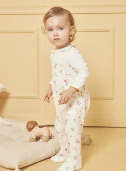 Sergent Major Pyjama & Grenouillère-Grenouillère Ecru chiné