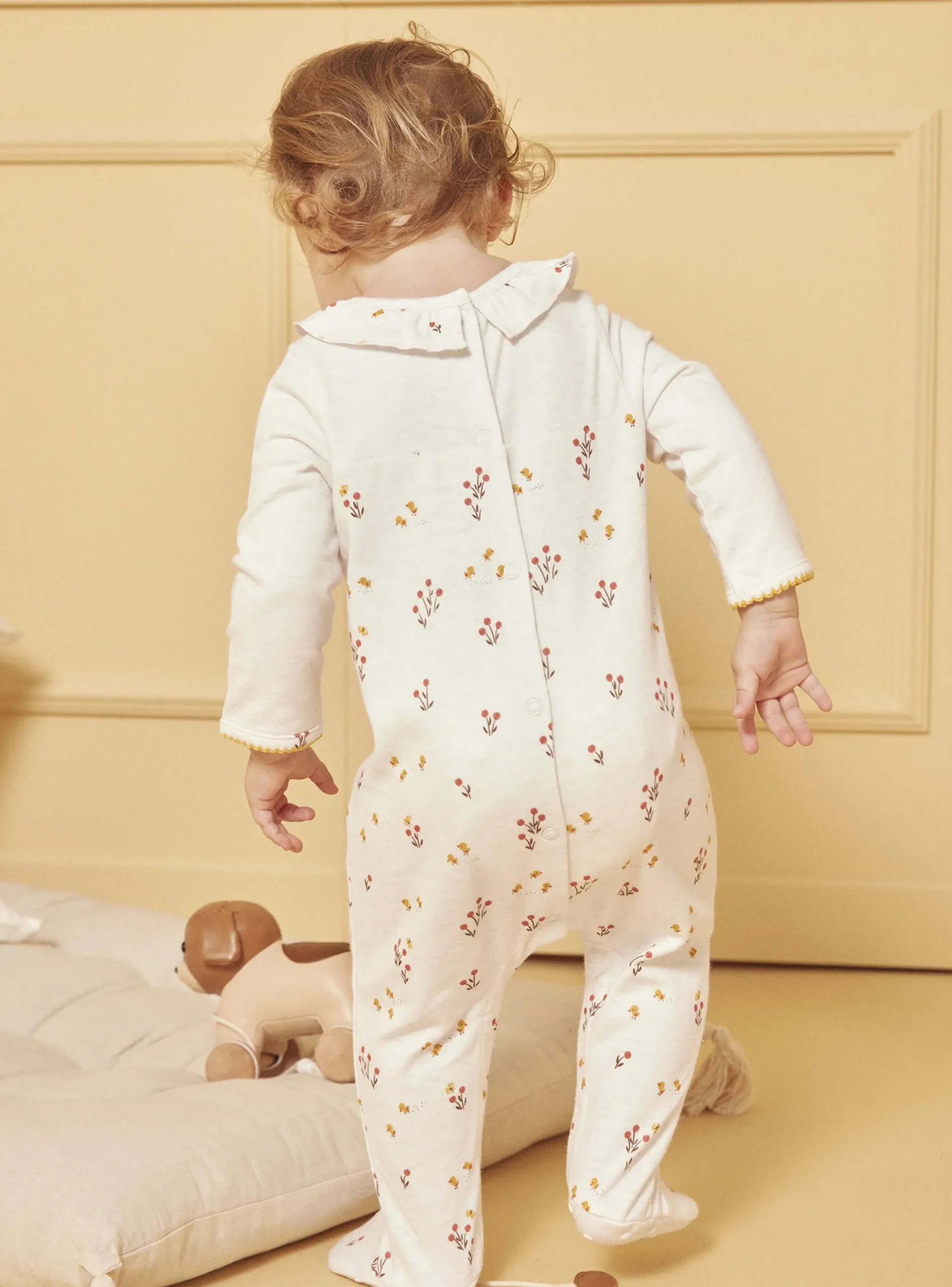 Sergent Major Pyjama & Grenouillère-Grenouillère Ecru chiné