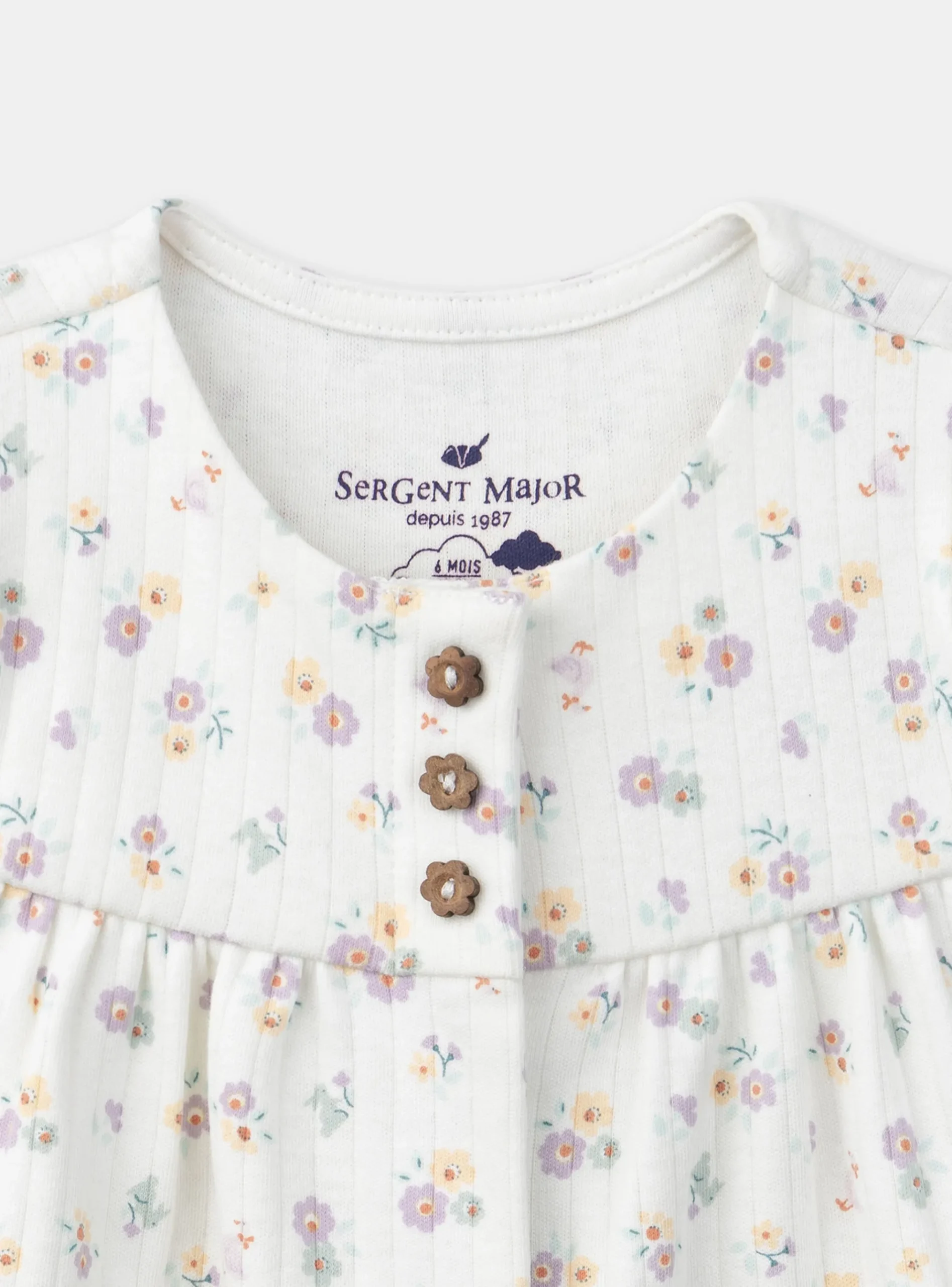 Sergent Major Pyjama & Grenouillère-Grenouillère Ecrue