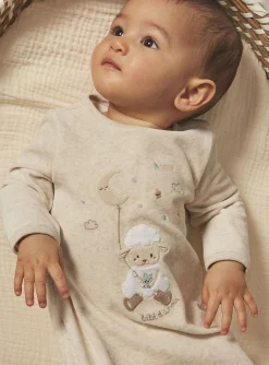 Sergent Major Pyjama & Grenouillère-Grenouilli&egrave;re beige en velours
