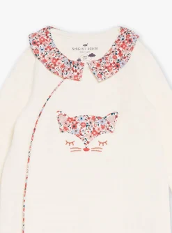 Sergent Major Pyjama & Grenouillère-Grenouilli&egrave;re &eacute;crue &agrave; motif fleuri