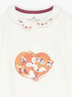 Sergent Major Pyjama & Grenouillère-Grenouilli&egrave;re &eacute;crue en velours