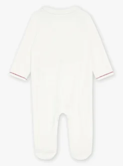 Sergent Major Pyjama & Grenouillère-Grenouilli&egrave;re &eacute;crue en velours