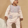 Sergent Major Pyjama & Grenouillère-Grenouilli&egrave;re et bonnet rose en velours