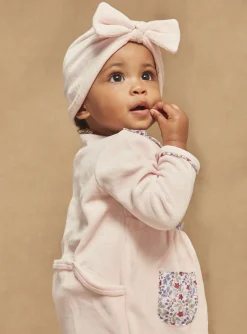 Sergent Major Pyjama & Grenouillère-Grenouilli&egrave;re et bonnet rose en velours