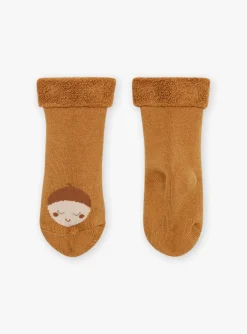 Sergent Major Tenues & Ensembles-Haut beige, legging &eacute;cru et chaussettes caramel