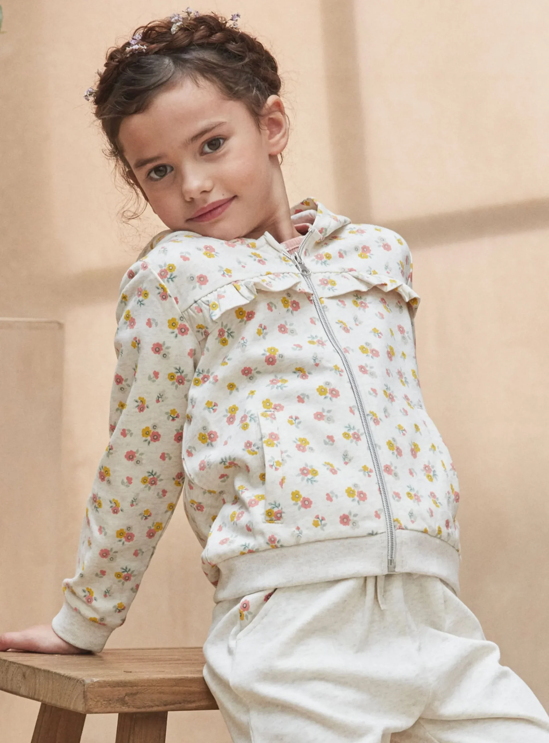Sergent Major Tenues De Sport-Haut de Jogging Beige Chiné