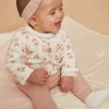 Sergent Major Tenues & Ensembles-Haut &eacute;cru, legging et bandeau rose ancien