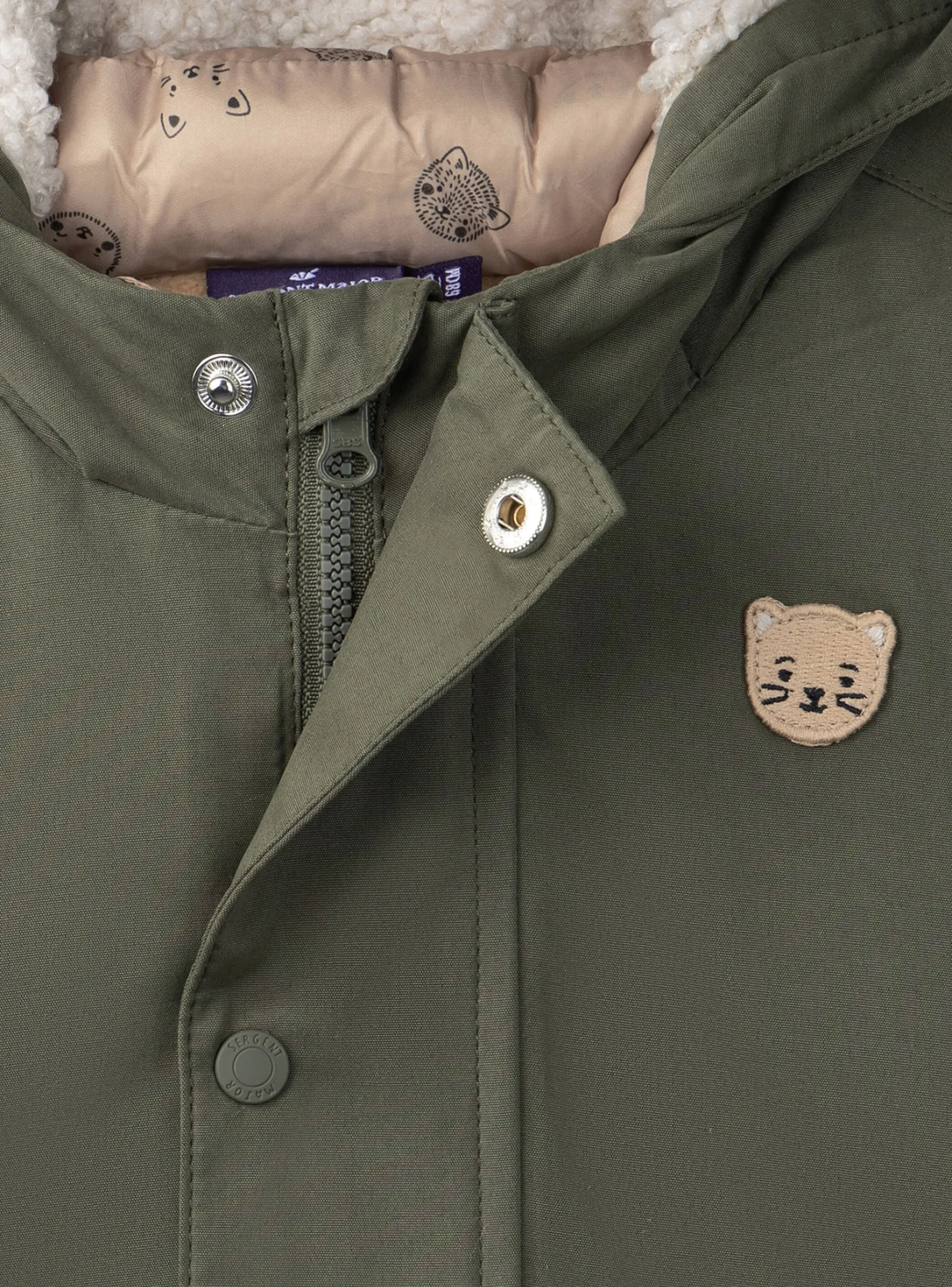 Sergent Major Manteau, Parka & Veste-Imperméable à capuche 3 en 1