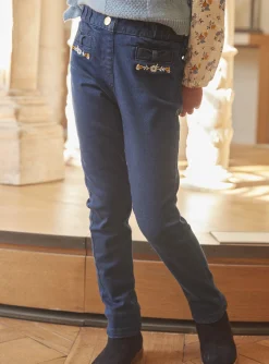 Sergent Major Pantalon, Jean & Legging-Jean slim bleu en denim