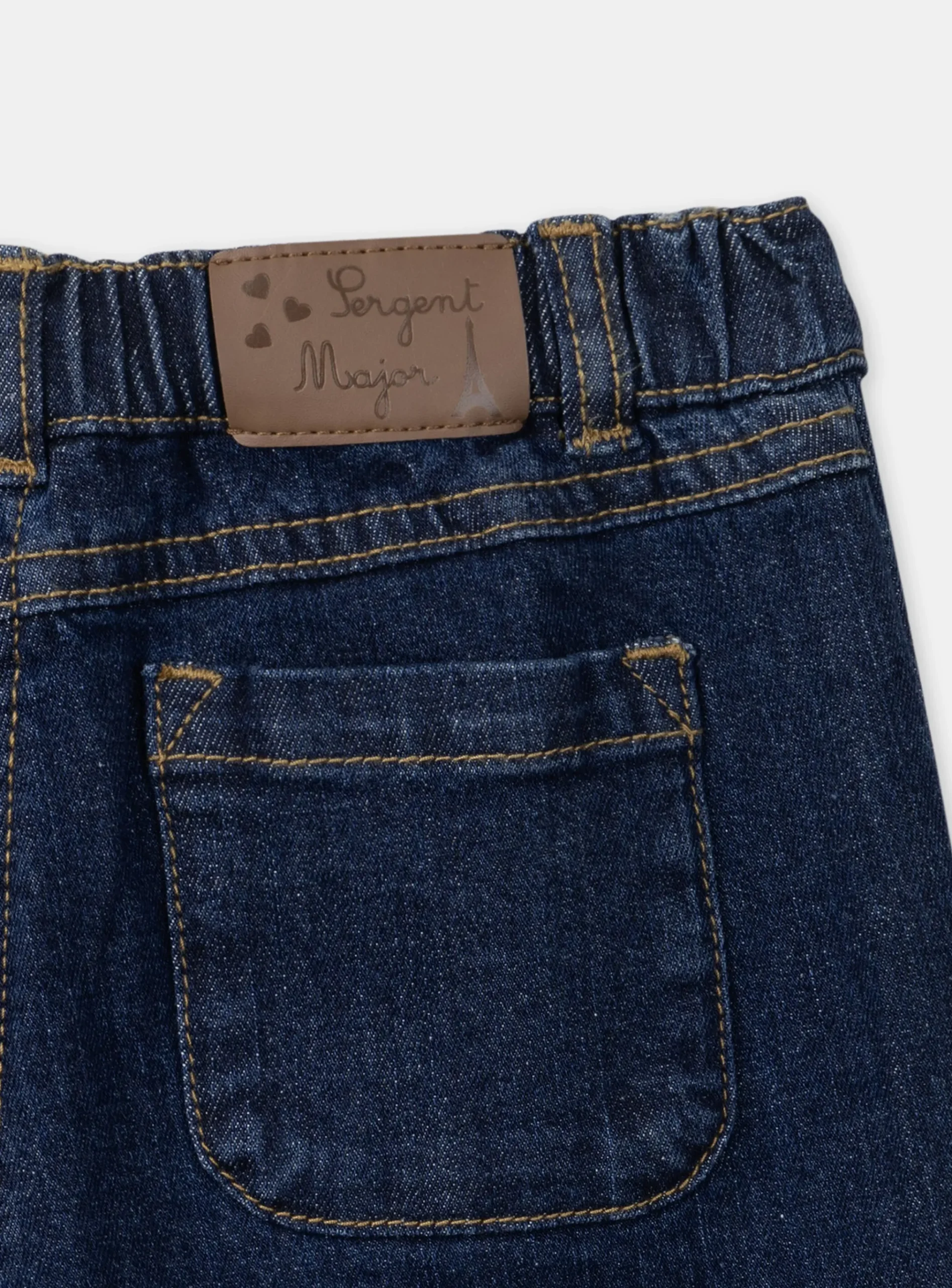 Sergent Major Pantalon, Jean & Legging-Jeans wide leg brodé