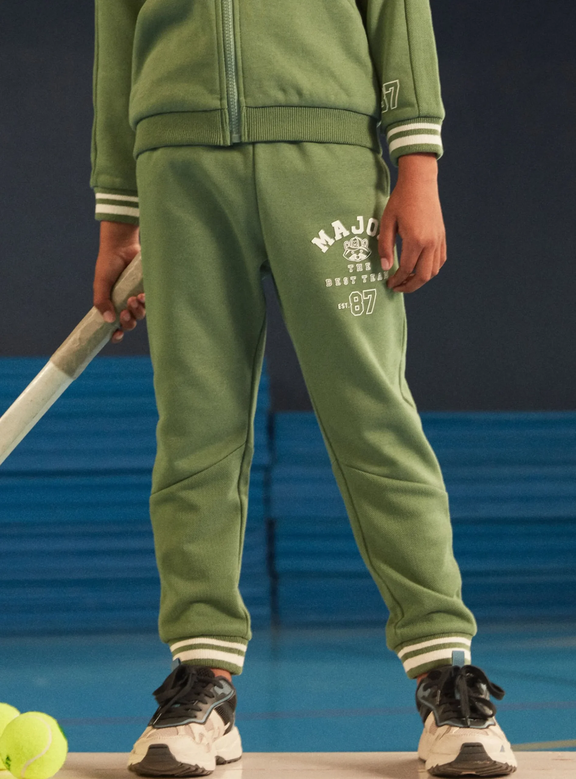 Sergent Major Tenues De Sport-Jogging en molleton gratté vert