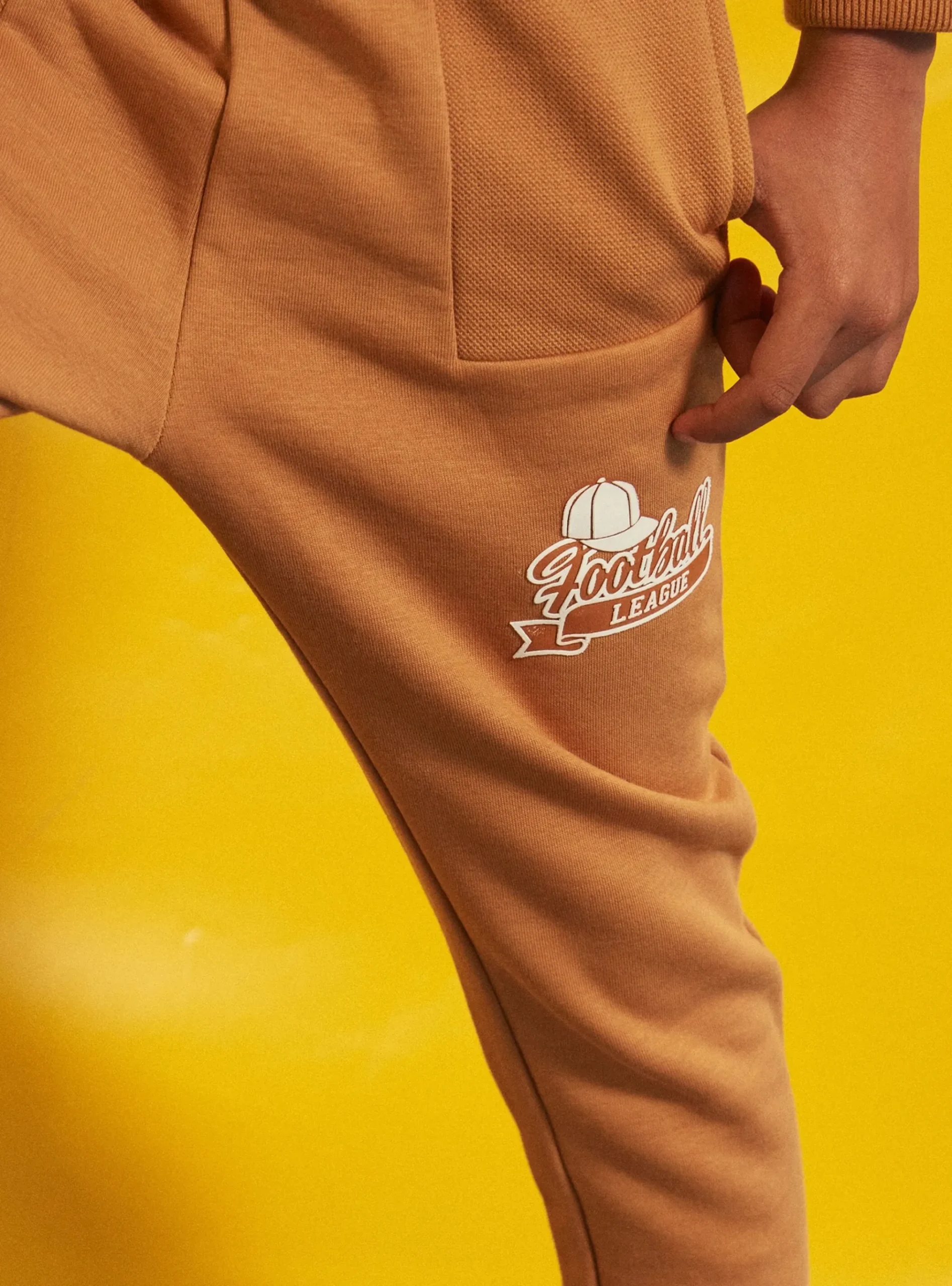 Sergent Major Tenues De Sport-Jogging en molleton gratté Noisette