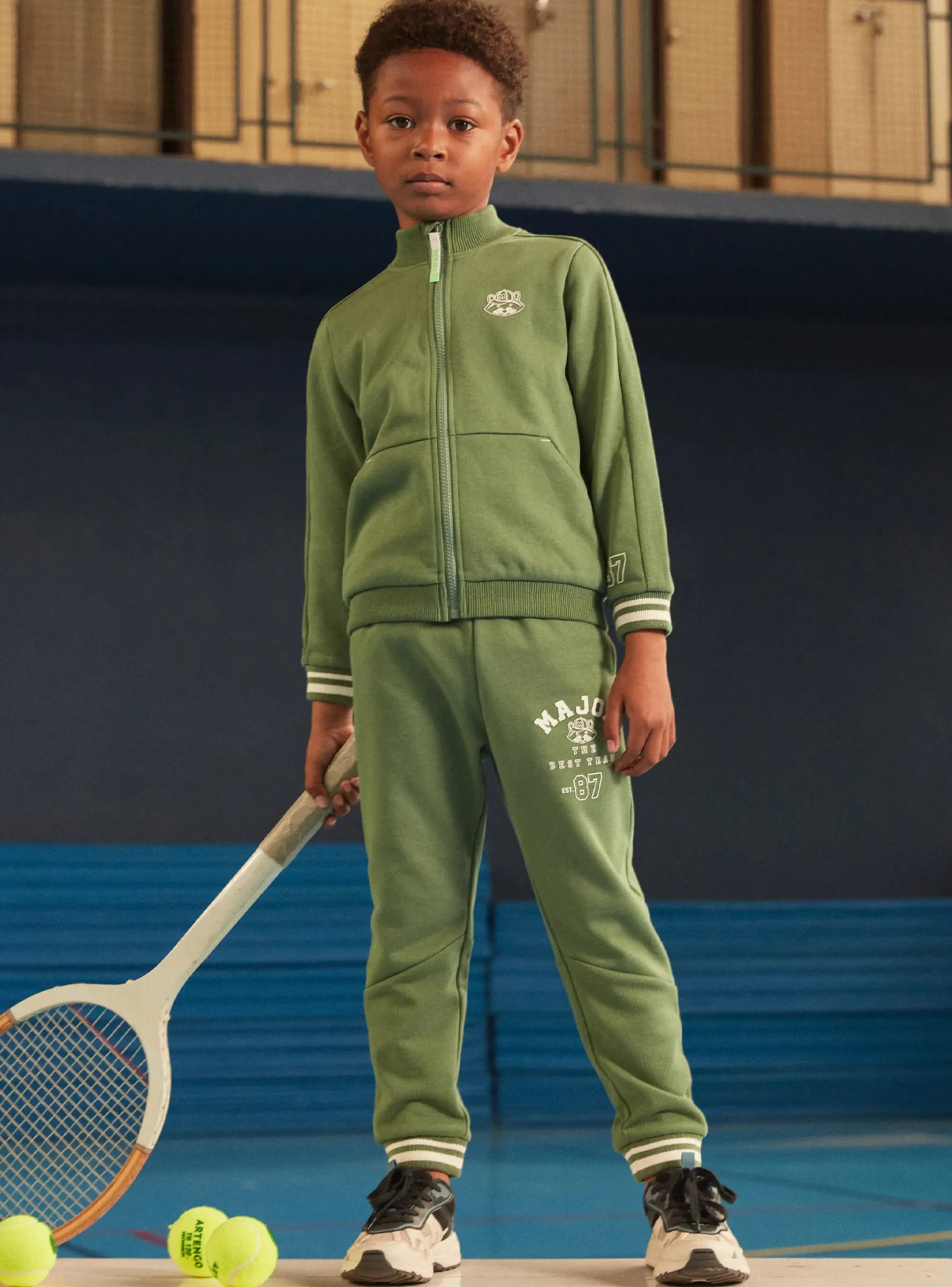 Sergent Major Tenues De Sport-Jogging en molleton gratté vert