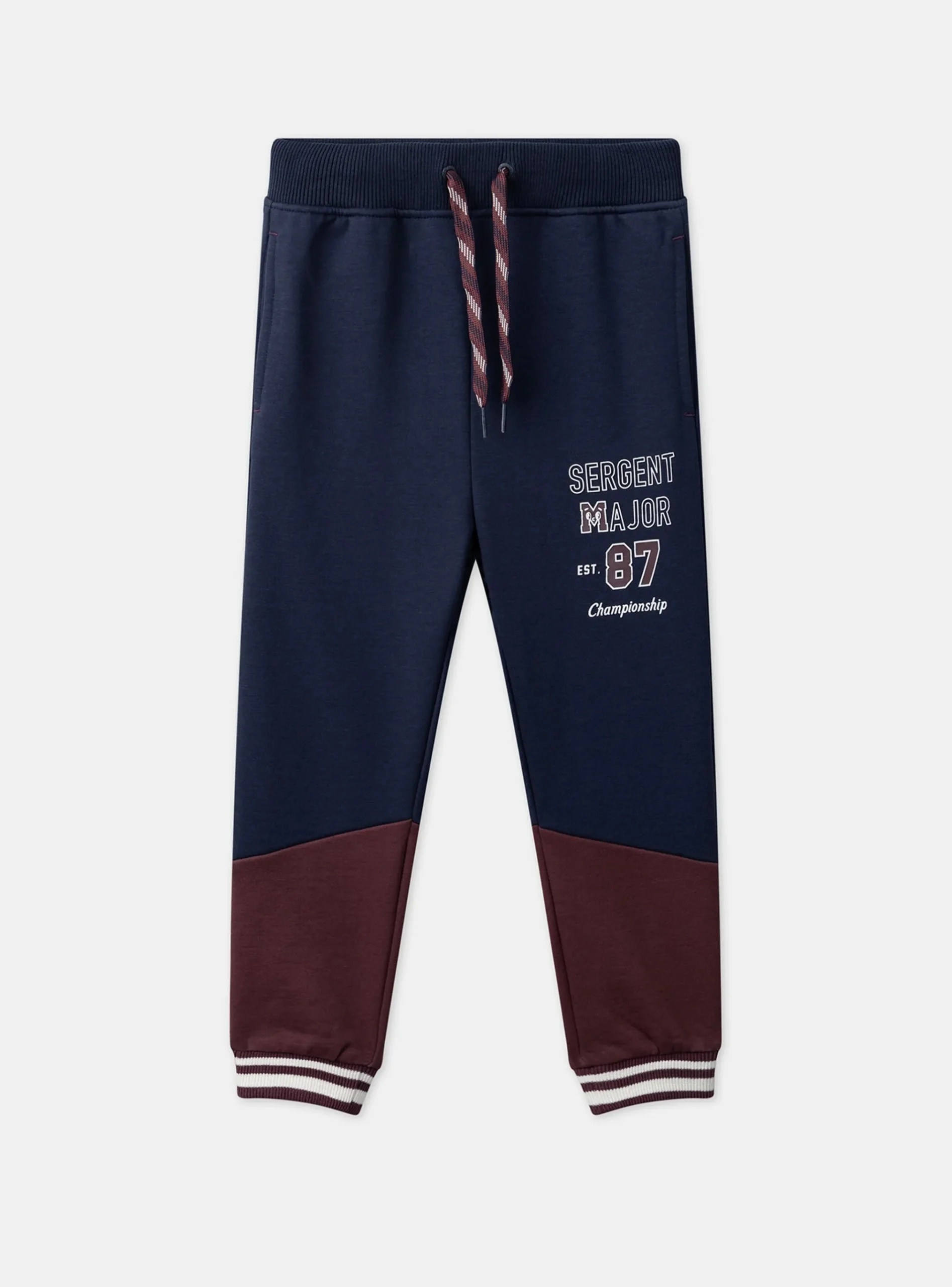 Sergent Major Tenues De Sport-Jogging en molleton gratté Bleu et Bordeau