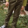 Sergent Major Pantalon & Jean-Jogging marron en coton m&eacute;lang&eacute;