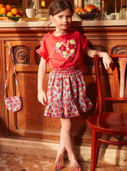 Sergent Major Jupe & Short-Jupe à fleurs et volant