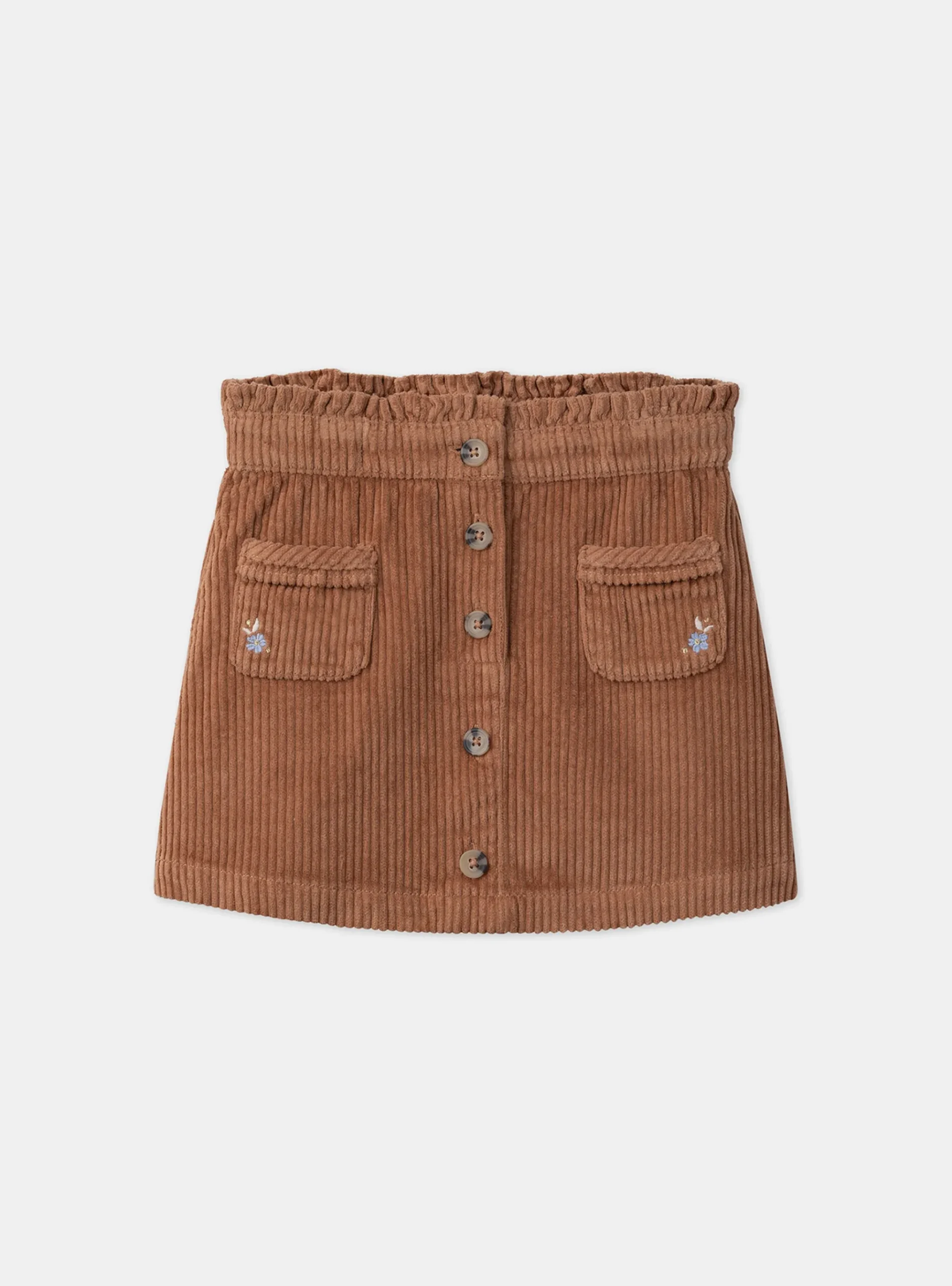 Sergent Major Jupe & Short-Jupe marron en velours côtelés