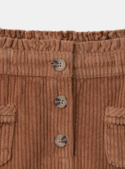 Sergent Major Jupe & Short-Jupe marron en velours côtelés
