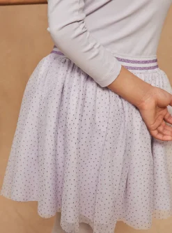 Sergent Major Jupe & Short-Jupe paillet&eacute;e violette