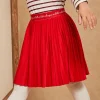 Sergent Major Jupe & Short-Jupe plis&eacute;e en jersey rouge