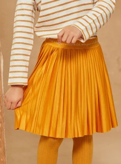Sergent Major Jupe & Short-Jupe plisée en jersey jaune