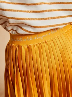 Sergent Major Jupe & Short-Jupe plis&eacute;e en jersey jaune