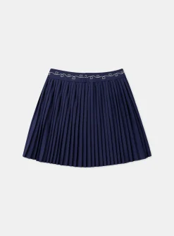 Sergent Major Jupe & Short-Jupe plissée bleu marine