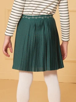 Sergent Major Jupe & Short-Jupe pliss&eacute;e verte