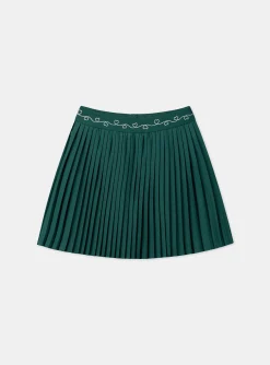 Sergent Major Jupe & Short-Jupe plissée verte