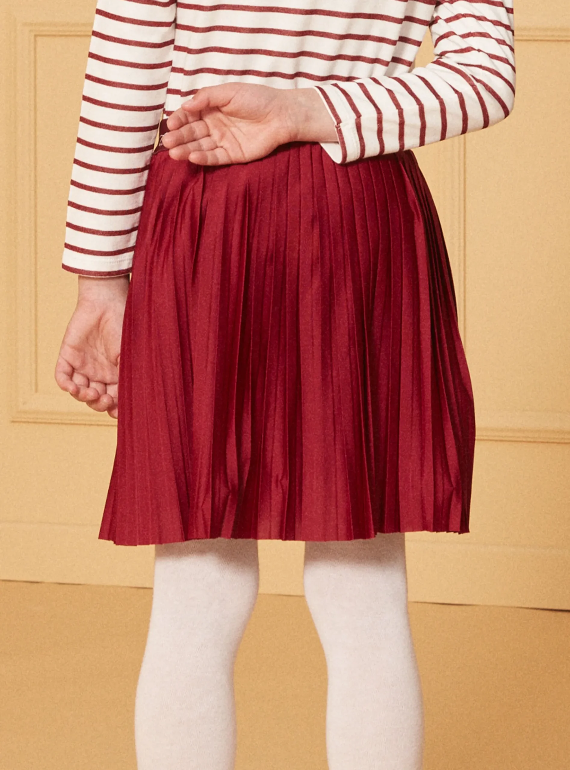 Sergent Major Jupe & Short-Jupe plisséee rouge